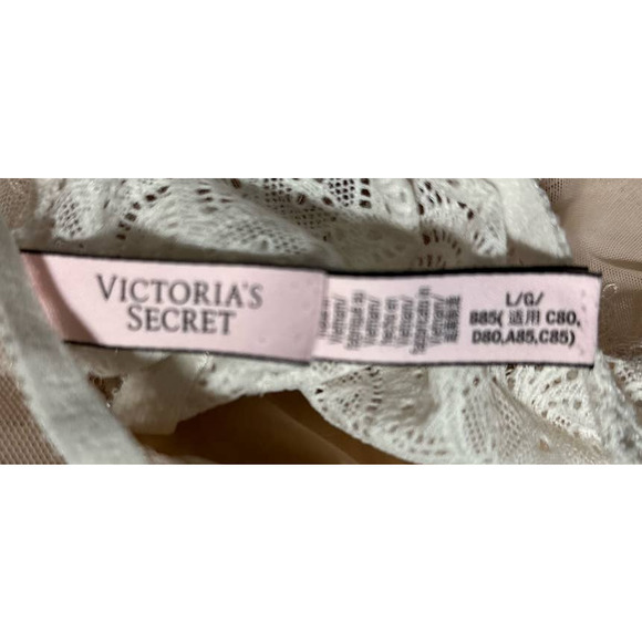Victoria's Secret Nude White Lace Bralette size‎ L - Picture 3 of 4